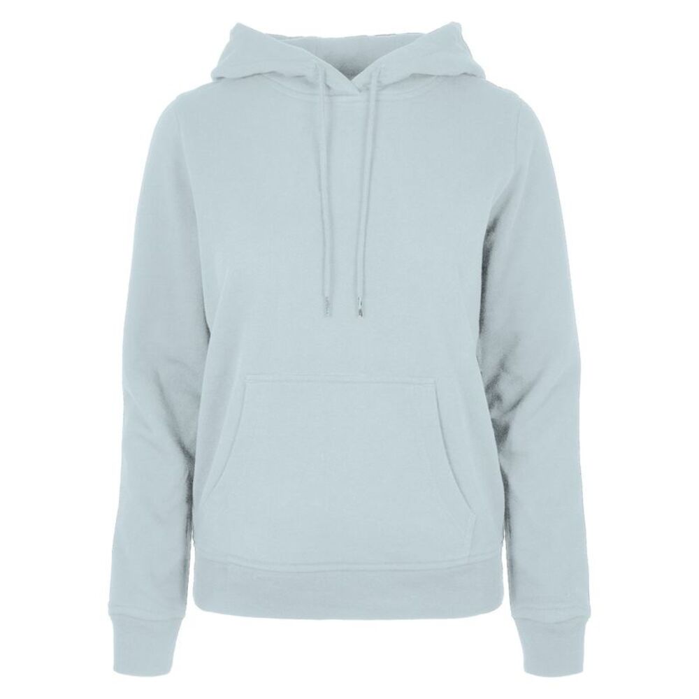 Build Your Brand Womens/Ladies Basic Hoodie / Ocean Blue